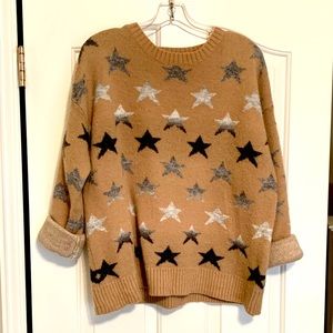 Super cute star sweater. Size: Large